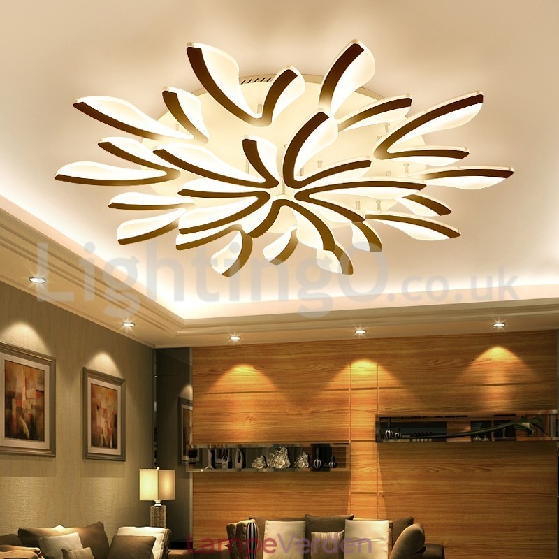 Personality 15 Lights Elegant Modern Flush Mount Loftslamper