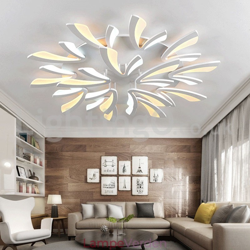 Personality 15 Lights Elegant Modern Flush Mount Loftslamper