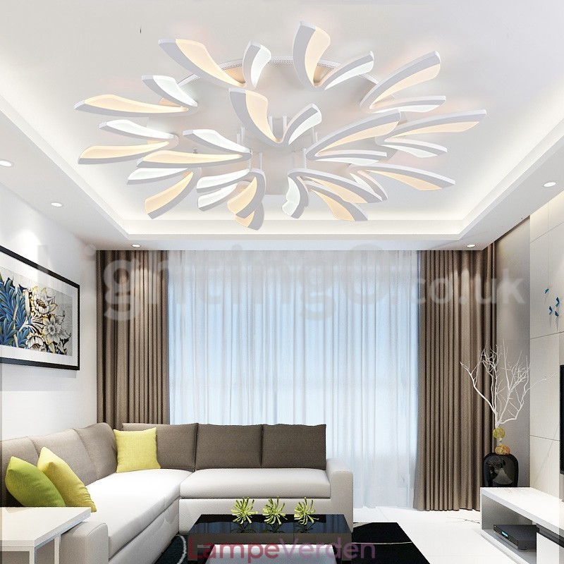Personality 15 Lights Elegant Modern Flush Mount Loftslamper