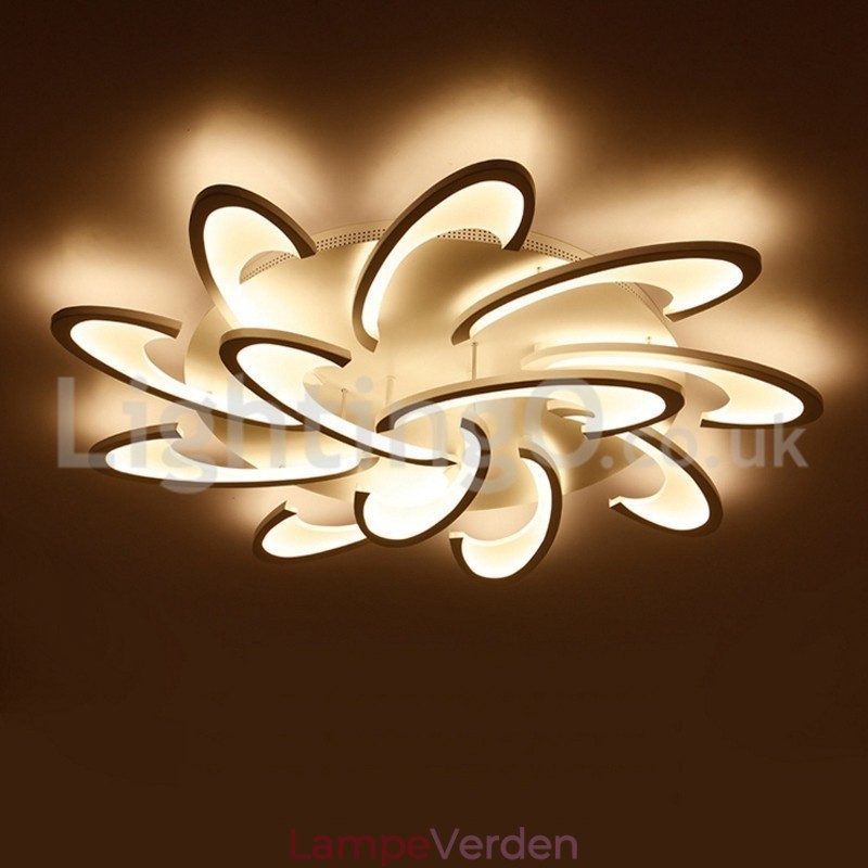 Rabat 12 pærer Moderne Flush Mount Loftslamper