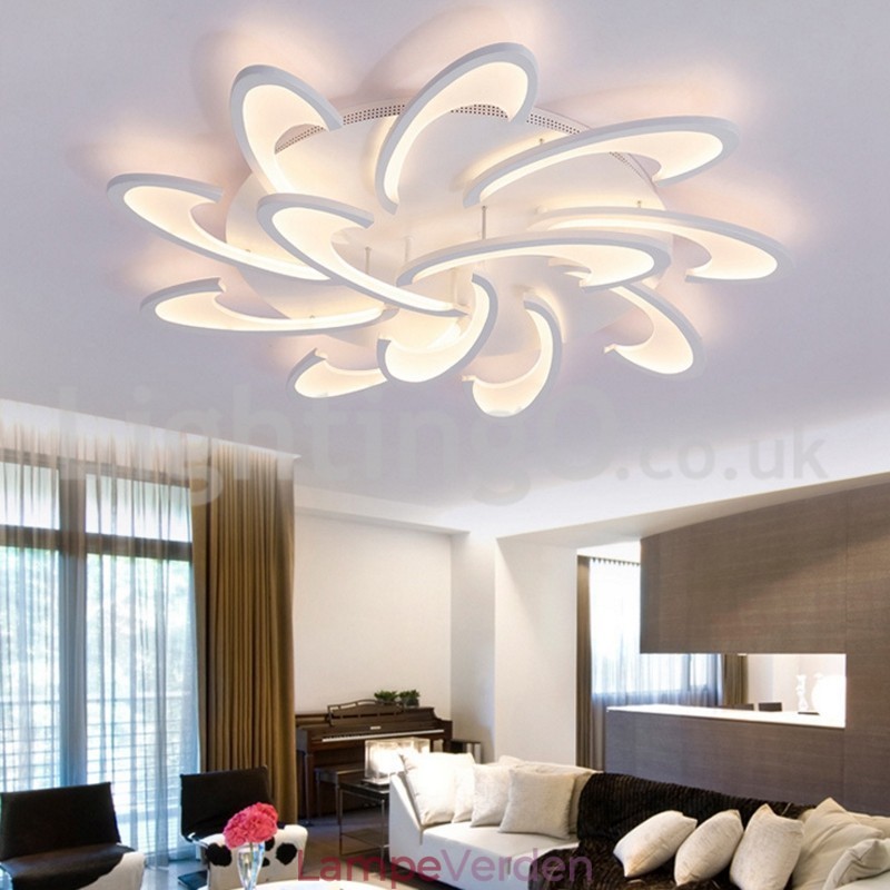 Rabat 12 pærer Moderne Flush Mount Loftslamper