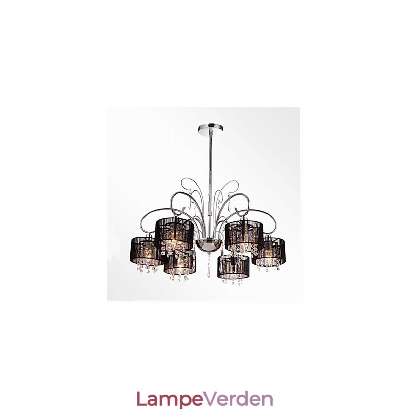 Moderne moderne krystal krom metal lysekrone
