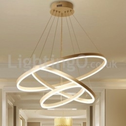 Moderne tre-cirkel pendant lys fjernbetjening