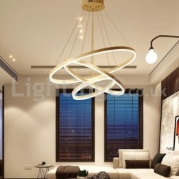 Moderne tre-cirkel pendant lys fjernbetjening