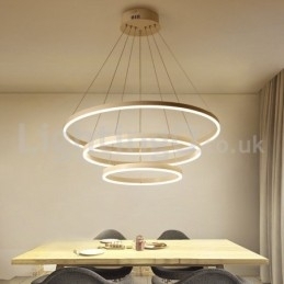 Moderne tre-cirkel pendant lys fjernbetjening