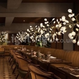 Post moderne ildfluer lysekrone