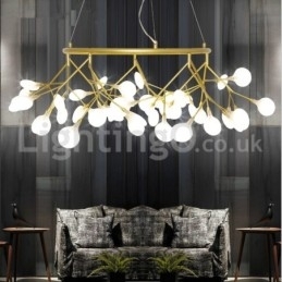 Luksus Post moderne Runde Fireflies Lysekrone