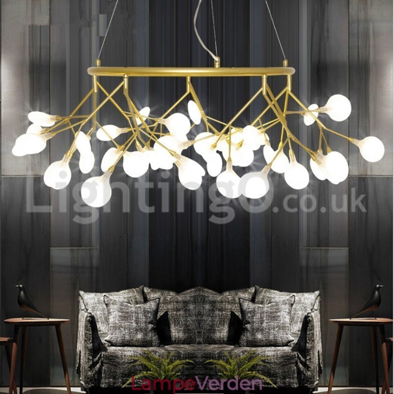 Luksus Post moderne Runde Fireflies Lysekrone