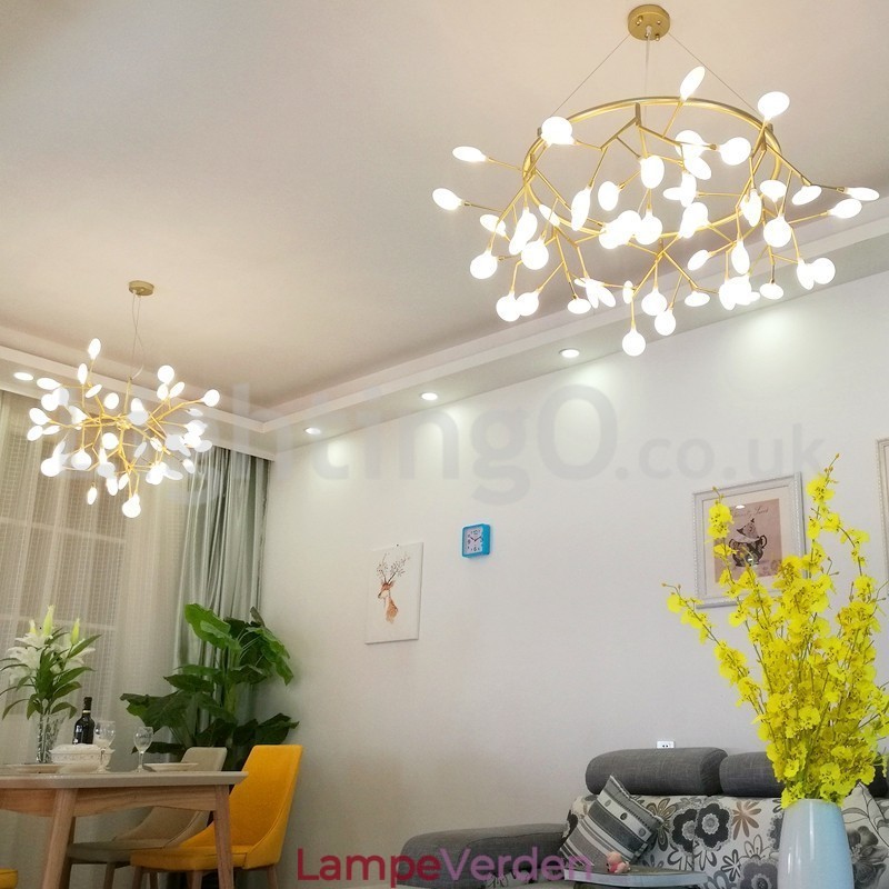 Luksus Post moderne Runde Fireflies Lysekrone