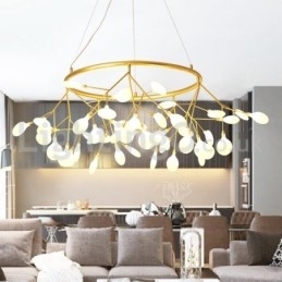 Luksus Post moderne Runde Fireflies Lysekrone