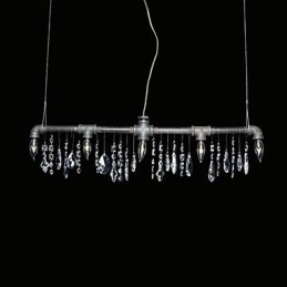 North American Style Creative 5 Light Chandeliert I Pipe Design