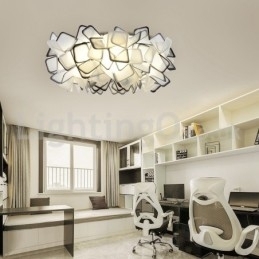 Moderne lyskilde Tre farveskiftende flush-mount loftlamper