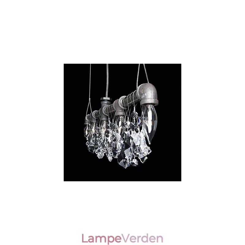 North American Style Creative 5 Light Chandeliert I Pipe Design