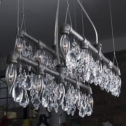North American Style Creative 5 Light Chandeliert I Pipe Design