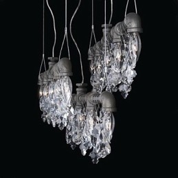 North American Style Creative 5 Light Chandeliert I Pipe Design