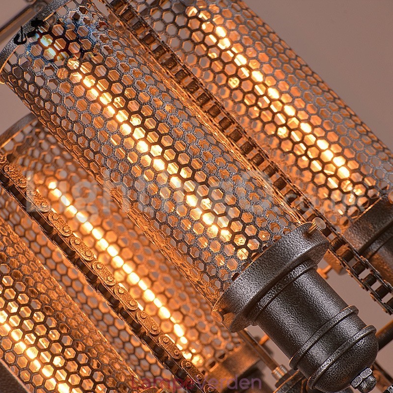 Retro Iron Gear Pendel Light Cafe