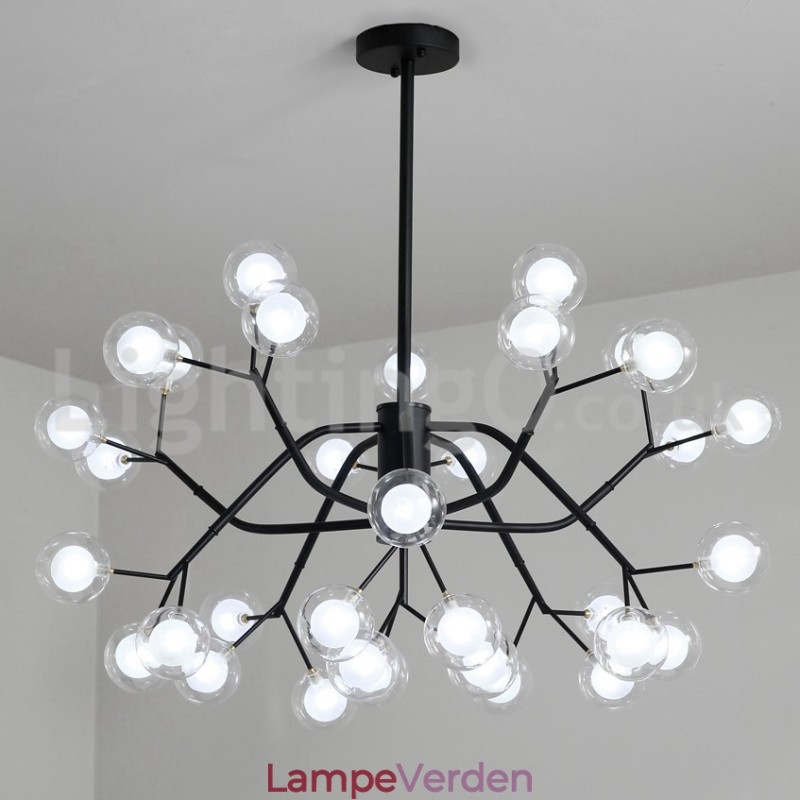 Nordic Style Magic Bean Lysekrone Lille Klar Transparent Glas Bubble Ball Lysekrone
