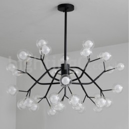Nordic Style Magic Bean Lysekrone Lille Klar Transparent Glas Bubble Ball Lysekrone