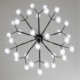 Nordic Style Magic Bean Lysekrone Lille Klar Transparent Glas Bubble Ball Lysekrone