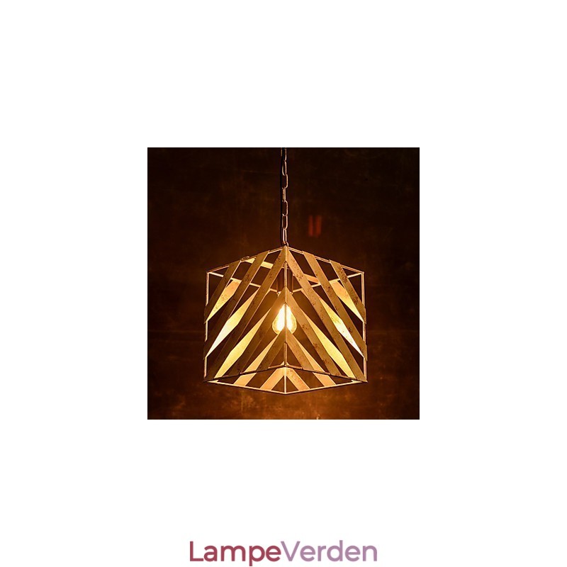 Retro jernlampe Moderne, minimalistisk industriel lysekrone