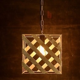 Retro jernlampe Moderne, minimalistisk industriel lysekrone