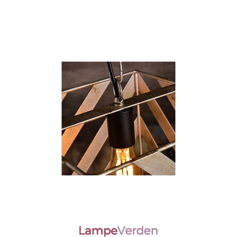 Retro jernlampe Moderne, minimalistisk industriel lysekrone