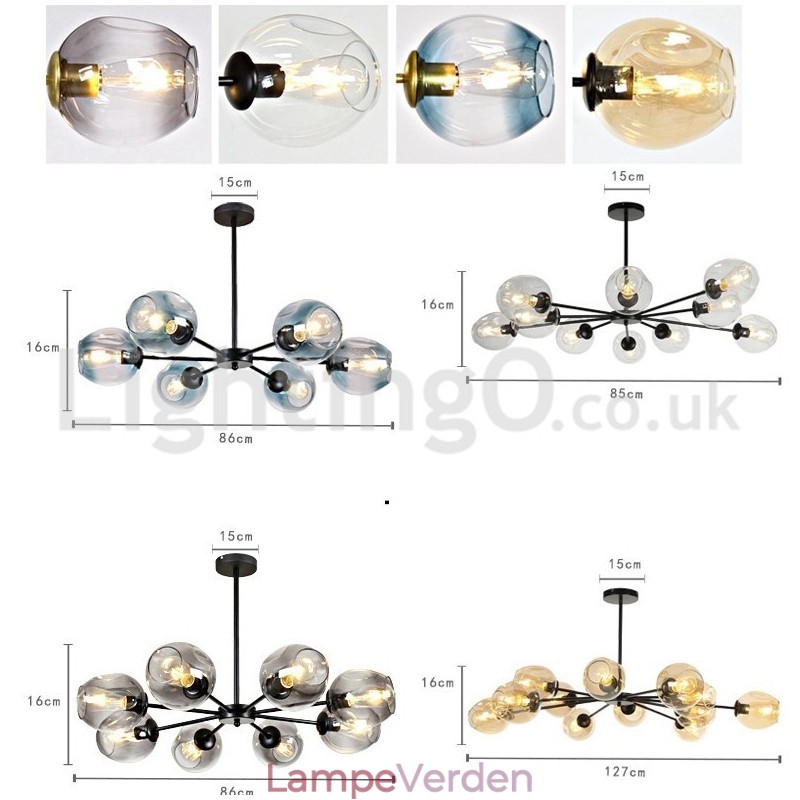 Nordic Postmodern Molecular Chandelier Magic Bean Chandelier Cafe