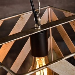 Retro jernlampe Moderne, minimalistisk industriel lysekrone