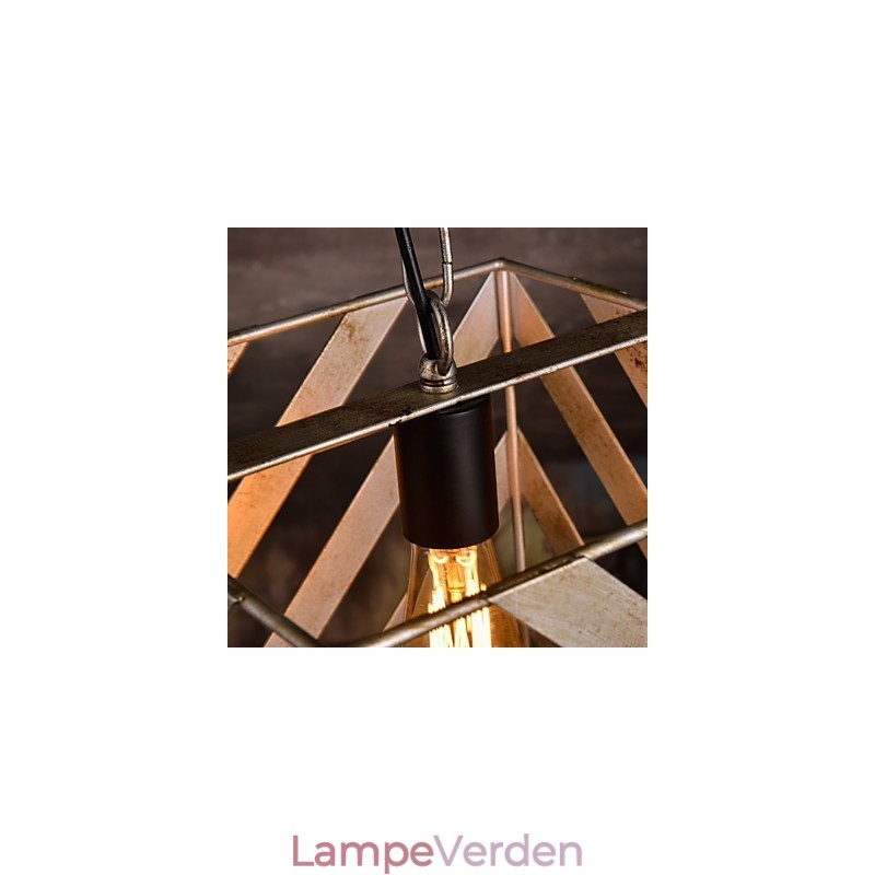 Retro jernlampe Moderne, minimalistisk industriel lysekrone