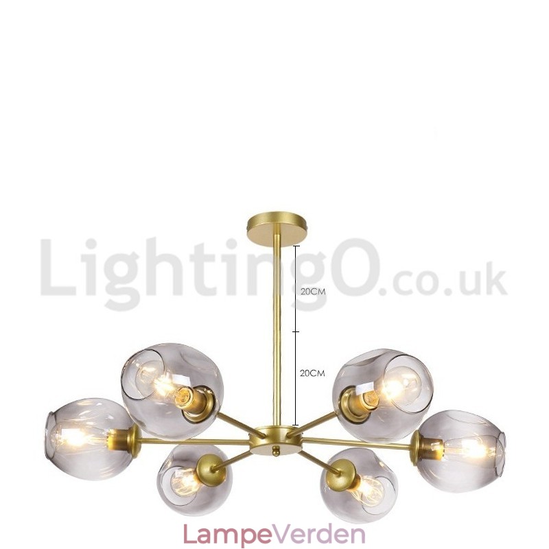 Nordic Postmodern Molecular Chandelier Magic Bean Chandelier Cafe