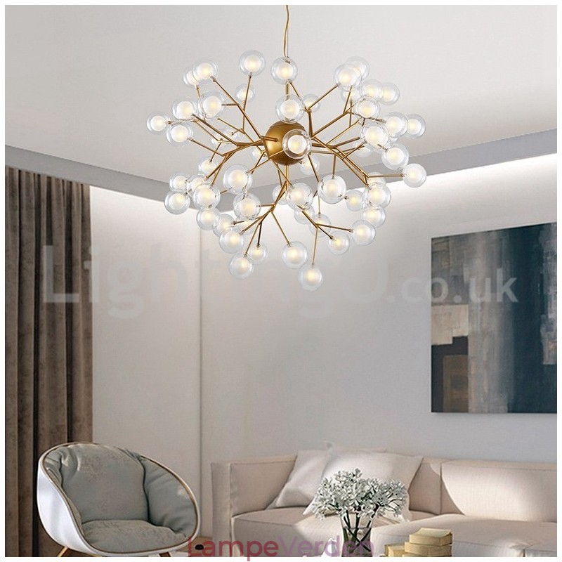 Nordisk Postmoderne Molecular Bubble Lysekrone Glaslysekrone