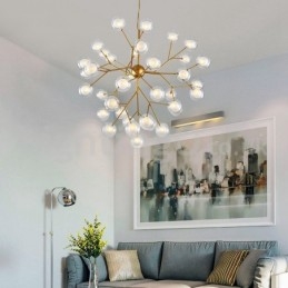 Nordisk Postmoderne Molecular Bubble Lysekrone Glaslysekrone