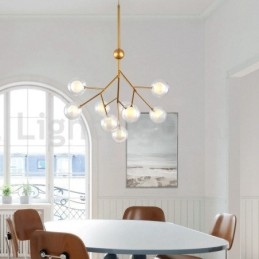 Nordisk Postmoderne Molecular Bubble Lysekrone Glaslysekrone