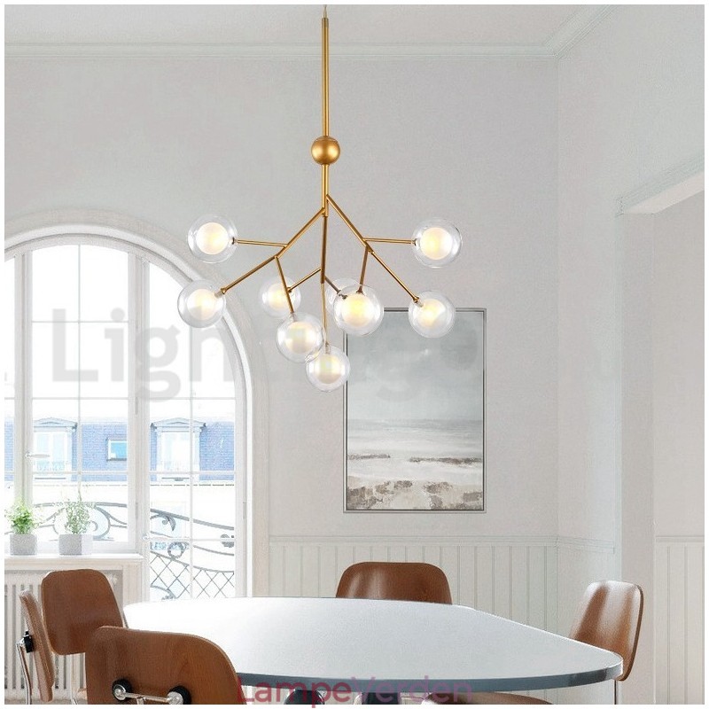 Nordisk Postmoderne Molecular Bubble Lysekrone Glaslysekrone