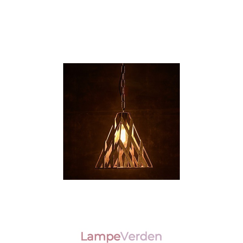 Retro jernlampe Moderne, minimalistisk industriel lysekrone