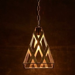 Retro jernlampe Moderne, minimalistisk industriel lysekrone