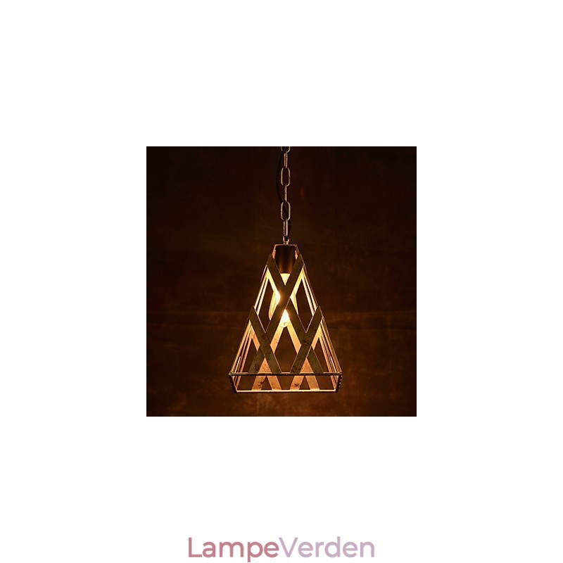 Retro jernlampe Moderne, minimalistisk industriel lysekrone