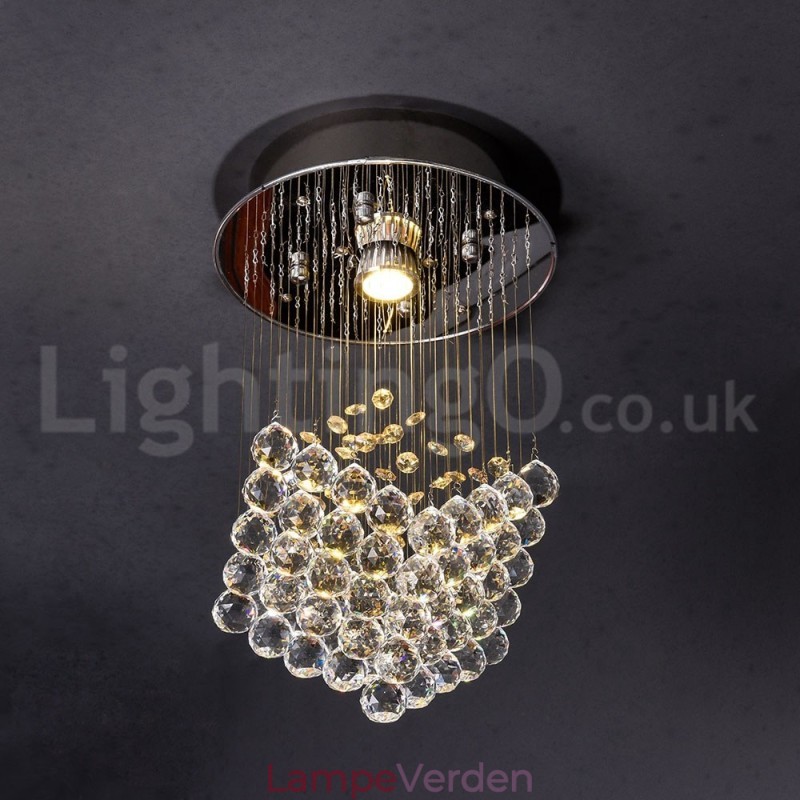 1 lys Moderne K9 Krystal Loft Pendel Lys Indendørs Lysekrone Belysning Lamper Armaturer