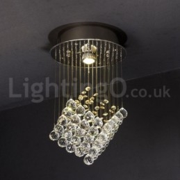 1 lys Moderne K9 Krystal Loft Pendel Lys Indendørs Lysekrone Belysning Lamper Armaturer