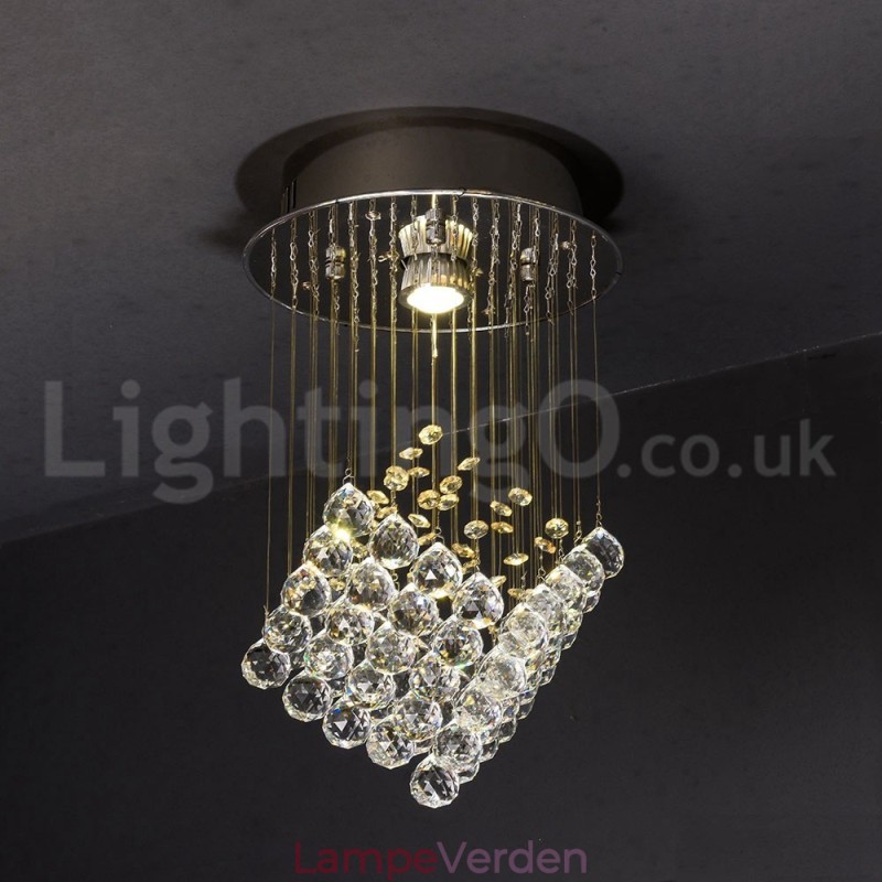 1 lys Moderne K9 Krystal Loft Pendel Lys Indendørs Lysekrone Belysning Lamper Armaturer