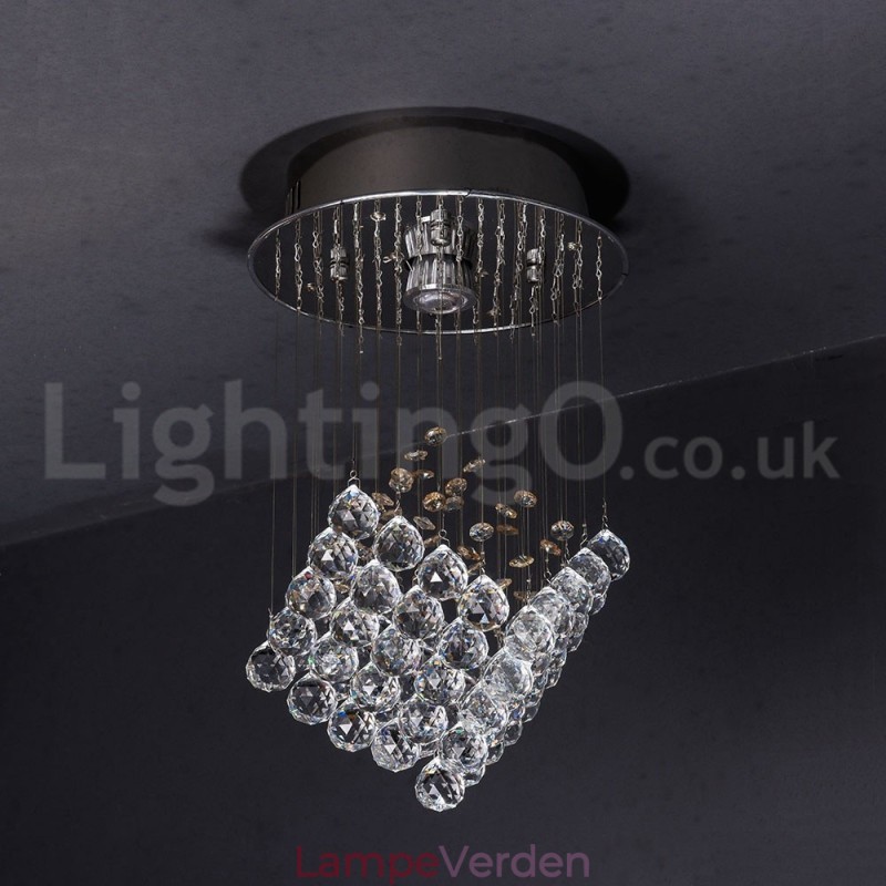 1 lys Moderne K9 Krystal Loft Pendel Lys Indendørs Lysekrone Belysning Lamper Armaturer