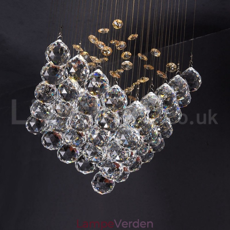 1 lys Moderne K9 Krystal Loft Pendel Lys Indendørs Lysekrone Belysning Lamper Armaturer