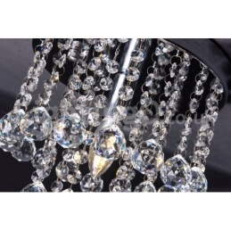 Moderne rund krystal lysekrone veranda Flush Mount Light