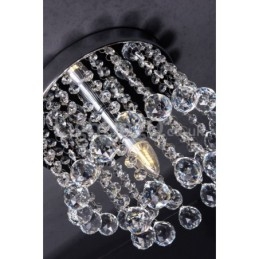 Moderne rund krystal lysekrone veranda Flush Mount Light