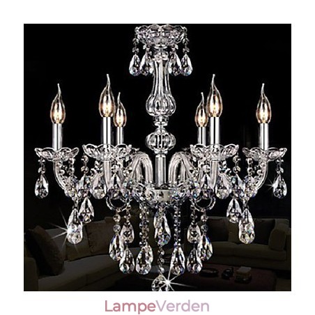 Candle Featured Luxury 6 Lights lysekrone Candle Featured Luxury 6 Lights lysekrone
