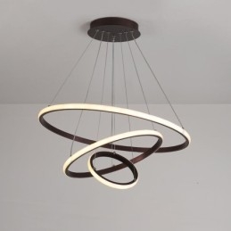 Dæmpbar Outside the Circles Light Pendel Light med fjernbetjening moderne design ringe