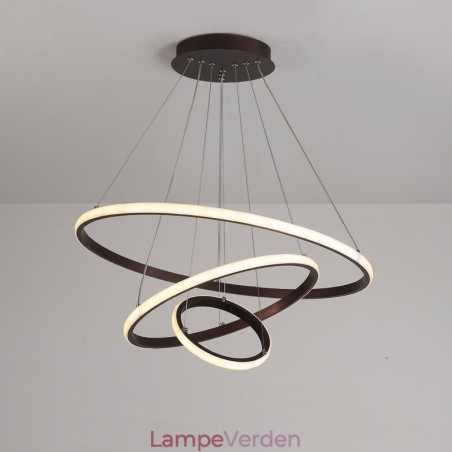 Dæmpbar Outside the Circles Light Pendel Light med fjernbetjening moderne design ringe Dæmpbar Outside the Circles Light Pendel Light med fjernbetjening moderne design ringe