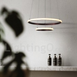 Dæmpbar Outside the Circles Light Pendel Light med fjernbetjening moderne design ringe