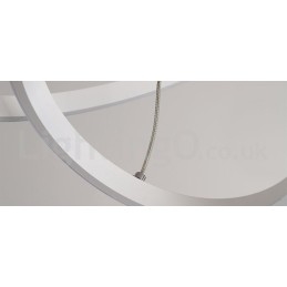 Dæmpbar Outside the Circles Light Pendel Light med fjernbetjening moderne design ringe