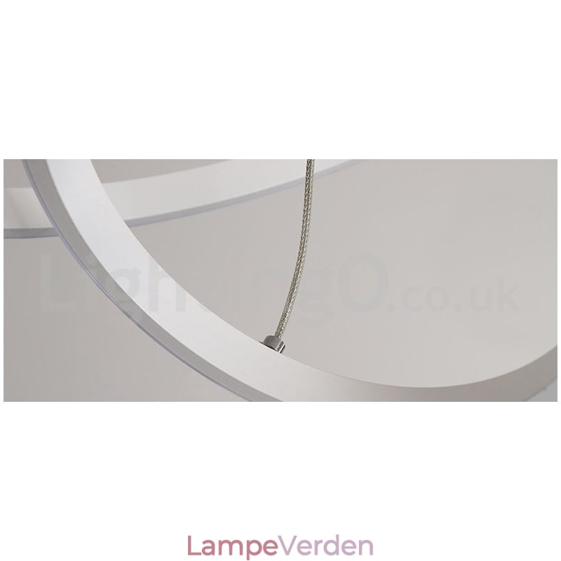 Dæmpbar Outside the Circles Light Pendel Light med fjernbetjening moderne design ringe